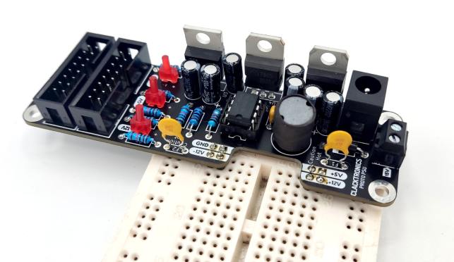 Proto PSU on a breadboard